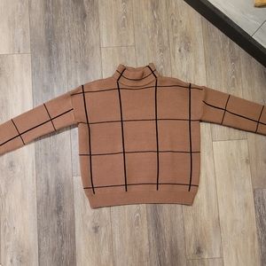 Bohme - Mock Neck Cropped Sweater - Camel - Medium